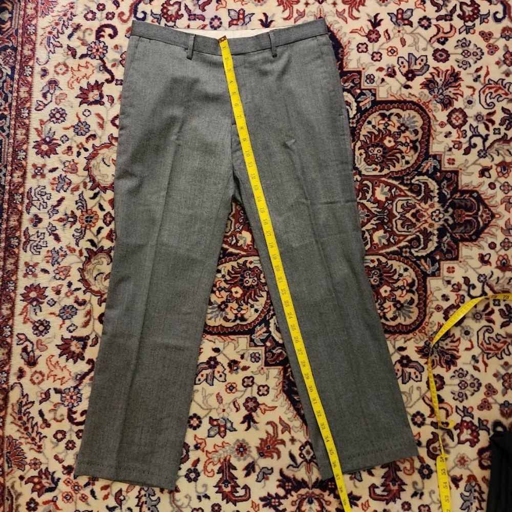 Banana Republic Wool Grey Trousers 32 - Picture 6 of 7